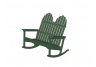 Poly-Wood Green Adirondack Double Rocker