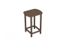 South Beach Mahogany Tall Side Table