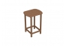 South Beach Teak Tall Side Table