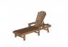 South Beach Teak Chaise Lounge