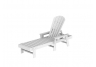 South Beach White Chaise Lounge