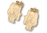 University of Alabama Crimson Tide Gold Earrings