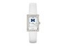 University of Michigan Wolverines Ladies Leather Watch