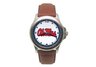 University of Mississippi Rebels Men's Leather Watch