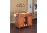 "Medium Oak" 3-Drawer Kitchen Butler angle 2