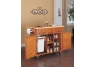 "Medium Oak" 3-Drawer Kitchen Butler open