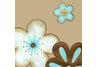 Pop Blossoms in Blue I