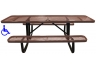 picnic table, commercial picnic table, single post table, single post picnic table, ADA picnic Table