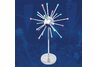 LED chrome light up table lamp
