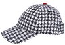 Alabama Styled Black & White Houndstooth Ball Cap