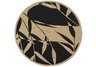 Black Round Alfresco Rug