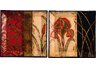 Golden Marsh Floral Plates - Set of Two