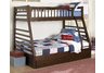 Dreamland Cherry Finish Twin over Full Bunk Bed
