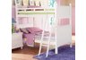 Pottery White Twin Bunkbed and 1 Night Stand Collection Set