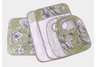 Babykins Courtyard Green Burp Cloth, Bib & Change Pad 5 PC Set