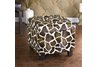 Giraffe Faux Leather Storage Ottoman