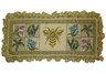 Bee and Flowers Needlepoint Pillow
