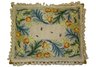 Floral Bees Needlepoint Pillow