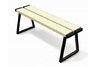 backless park benches