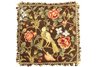 Birds and Peonies Chocolate Needlepoint Pillow