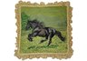 stallion horse needlepoint pillow