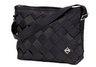 Maggie Bags Black Large Seatbelt Messenger Bag