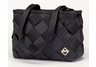 Maggie Bags Black Medium Seatbelt Tote