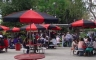 black/red Patio Umbrellas