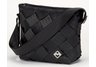 Maggie Bags Black Small Seatbelt Messenger Bag