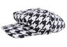 Black & White Houndstooth Drivers Cap