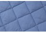 Quilted Bedcap Coverlet in Blue