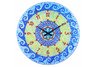 Blue Mosaic Wall Clock
