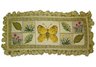 Butterfly and Leaves Needlepoint Pillow