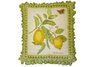 Butterfly and Lemons Needlepoint Pillow