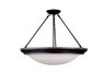 4 light bronze flourescent pendant