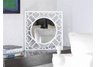 Square White Resin Mirror
