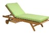 Teak Chaise Lounger, Chaise Lounger, Sunbrella Cushion, Teak