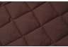 Quilted Bedcap Coverlet in Chocolate