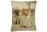 Classic Golfer Needlepoint Pillow