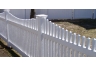 Classic Vinyl Scalloped Top Picket Fencing