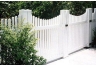 Classic Vinyl Scalloped Top Picket Gate Kit