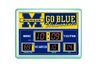 Michigan Wolverines Team Clock and Thermometer Scoreboard