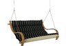 Deluxe Cushioned Double Swing - Classic Black Stripe