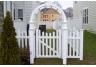 Vinyl Scalloped Top Picket Gate Kit