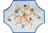 Blue Villa Coral Shell Plate