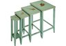 Set of Four Maui Nesting Tables -Great for a coastal inspired motif!