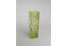 Tall Glass Vase with blownout daisies-Lime green