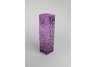 Tall Glass Vase with blownout daisies-Purple