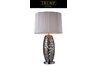Varick Table Lamp in Alisa Silver with Silver String Shade