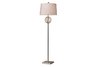 Donora Floor Lamp in Silver Leaf with Milano Off-White Shade